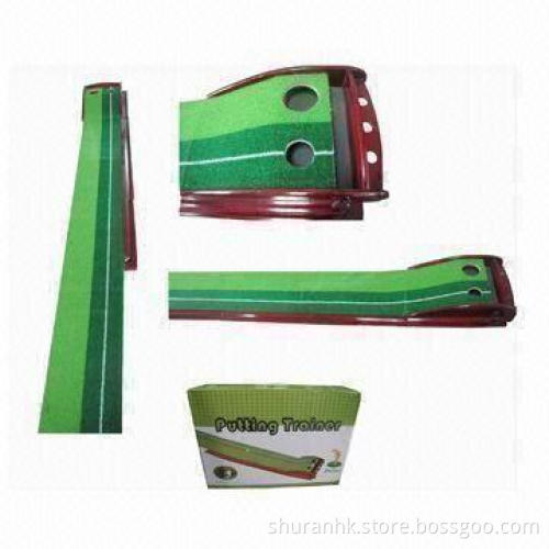 Golf Swing Mat with Wooden Base